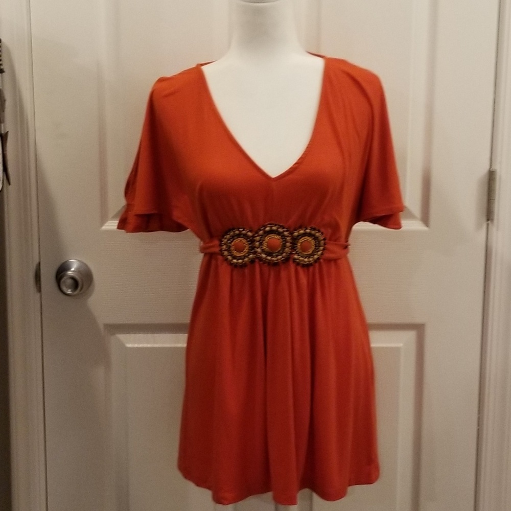 Ice boho minidress or tunic rop sz Medium